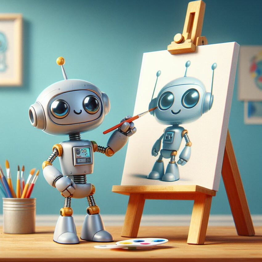 robot painting robot 1