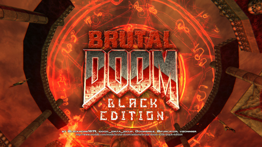 brutal doom black edition poster 1